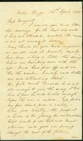 Donald Mackay letter, 1862 April 14