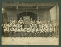 A  group portrait of the Washington Fire Company No. 3, Baton Rouge, 1887.