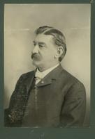 Portrait of unidentified man with moustache.