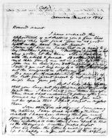 Washington W. McDonogh letter, 1846 Mar. 18
