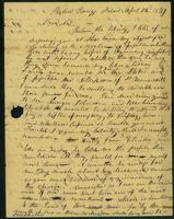 Patrick Henasy letter, 1837 Apr. 23