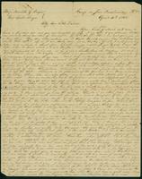 Letter from Frank Babin to Henrietta Lauzin, 1865 Apr. 16
