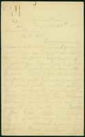 Letter from Frank Babin to Henrietta Lauzin, 1865 Nov. 28