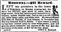Runaway.--$25 Reward.