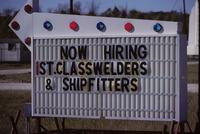 Now hiring welders and shipfitters