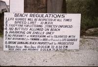 Beach regulations