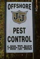 Pest control sign