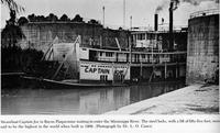 Steamboat in the Bayou Plaquemine locks