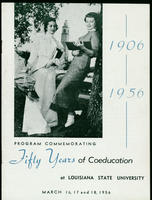Program commemorating fifty years of coeducation at Louisiana State University, 1906-1956.