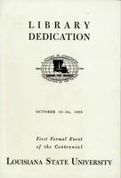 Library dedication program.