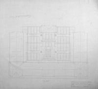Coates Hall architectural drawing, sheet 4