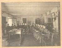 Classroom interior showing Botany and Bacteriology students