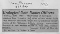 Urological unit names officers