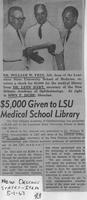 $5,000 given to LSU medical school library