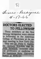 Doctors elected to fellowship