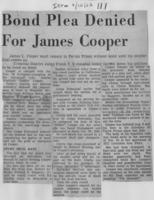 Bond plea denied for James Cooper