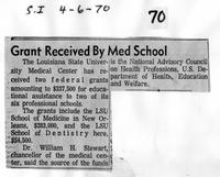 Grant received by med school