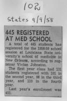 445 registered at med school