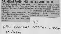 Dr. Graffagnino rites are held