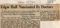 Edgar Hull nominated by doctors