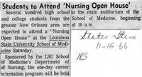 Students to attend nursing open house