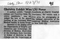 Obstetric exhibit wins LSU honor