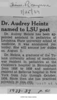 Dr. Audrey Heintz named to LSU post