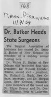 Dr. Butker heads state surgeons