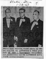 Hotel Dieu medical staff officers for 1967