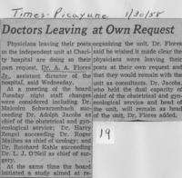 Doctors Leaving at Own Request