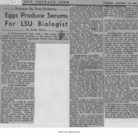 Science in New Orleans: Eggs produce serums for LSU biologist