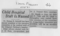 Child hospital staff is named