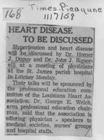 Heart disease to be discussed