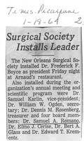 Surgical society installs leader
