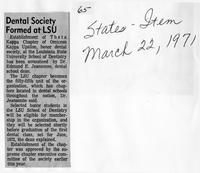 Dental society formed at LSU