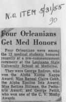 Four Orleanians get med honors