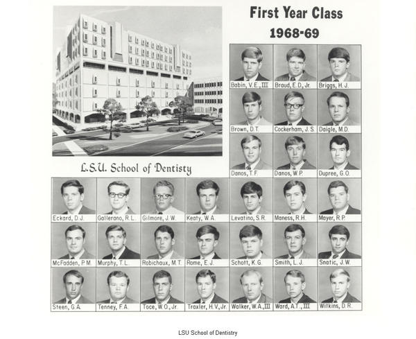 LSU School of Dentistry First Dental Class
