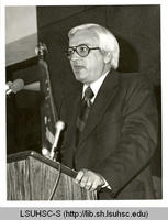 Dr. Allen Copping giving a speech