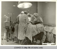 Operating room during a surgery