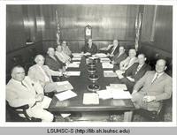 Meeting in the Hospital Board Room at Confederate Memorial Medical Center