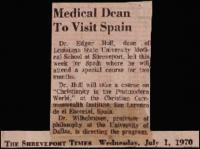 Medical Dean to Visit Spain