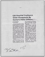 LSU Hospital Employees Claim Harassment by Center's Police Officers