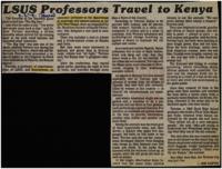 LSUS Professors Travel to Kenya