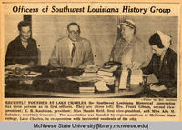 Officers of Southwest Louisiana History Group