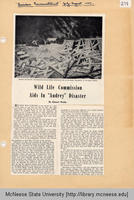 Wild Life Commission aids in "Audrey" disaster