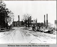 Courthouse and Convent School after Fire of 1910