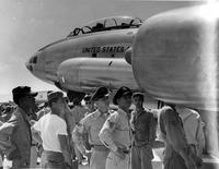 First B-47 at the Lake Charles Air Force Base