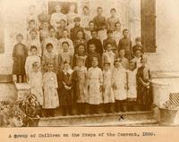 Group of Children on the Steps of the Convent