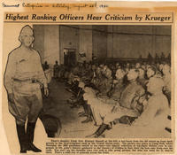 Highest ranking officers hear criticism by Krueger