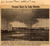 Tornado roars by Lake Charles